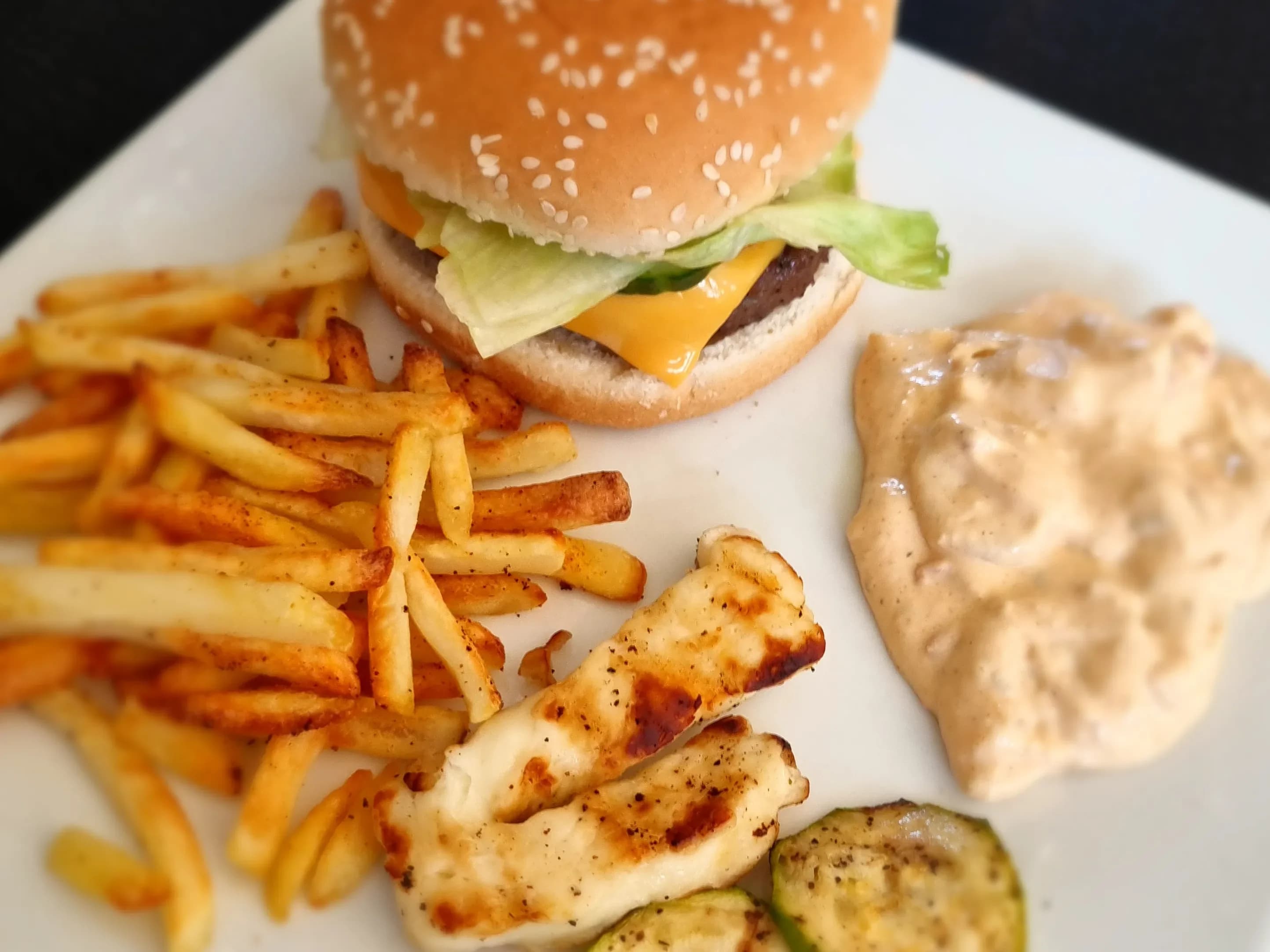 Grillad hamburgare