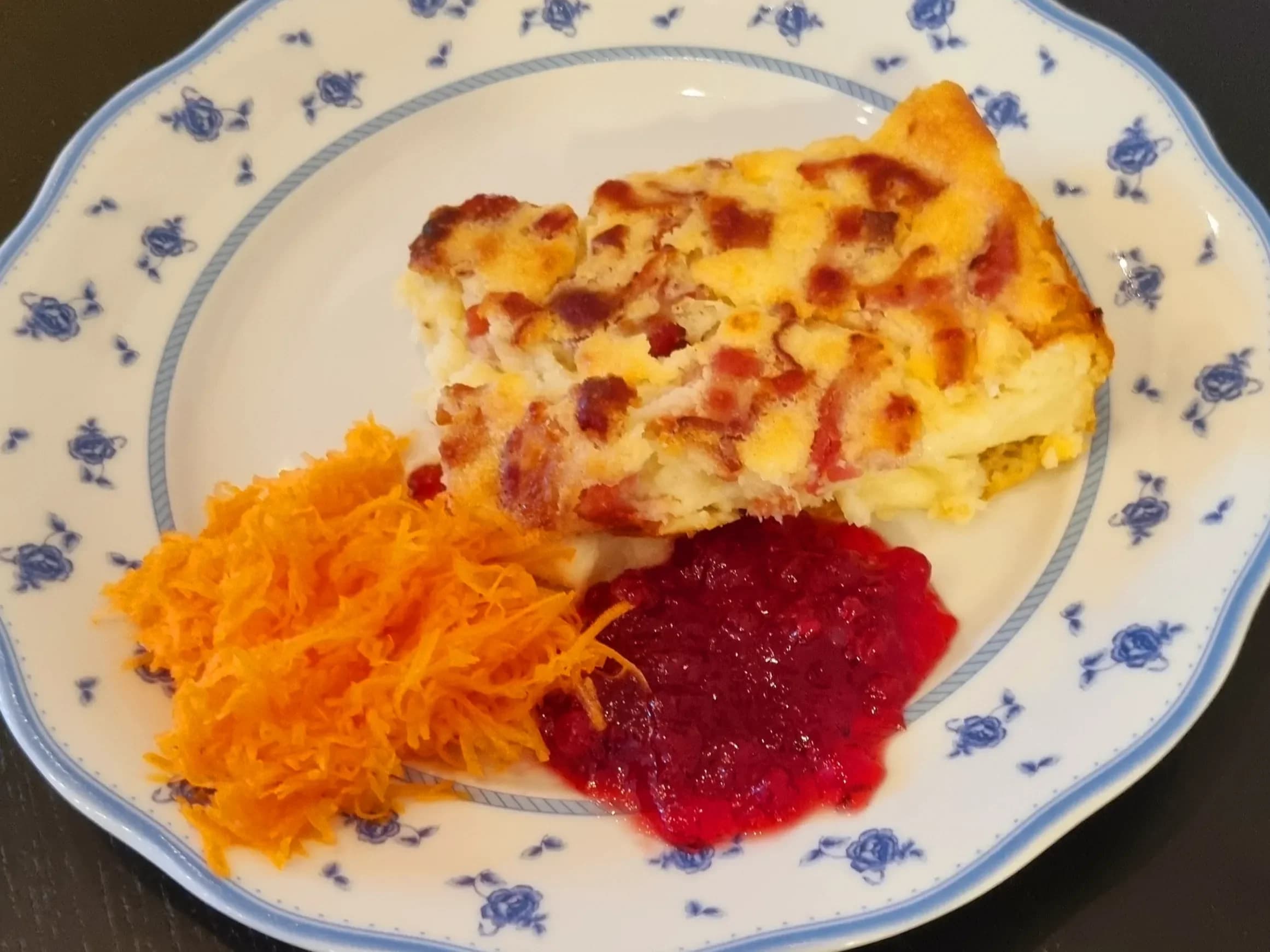 Glutenfri ugnspannkaka med bacon